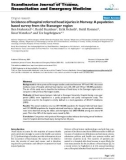 Báo cáo y học: Incidence of hospital referred head injuries in Norway: A population based survey from the Stavanger region