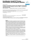 Báo cáo y học: Incidence of emergency contacts (red responses) to Norwegian emergency primary healthcare services in 2007 – a prospective observational study