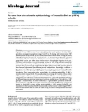 Báo cáo khoa học: An overview of molecular epidemiology of hepatitis B virus (HBV) in India