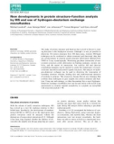 Báo cáo khoa hoc : New developments in protein structure–function analysis by MS and use of hydrogen–deuterium exchange microﬂuidics