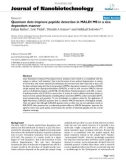 báo cáo khoa học: Quantum dots improve peptide detection in MALDI MS in a size dependent manner