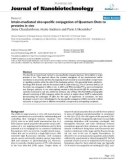 báo cáo khoa học: Intein-mediated site-specific conjugation of Quantum Dots to proteins in vivo