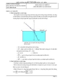 Tài liệu môn Khoa học tự nhiên lớp 9 - Chủ đề: Khúc xạ ánh sáng