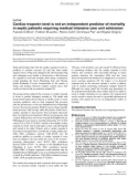 Báo cáo khoa học: Cardiac troponin level is not an independent predictor of mortality in septic patients requiring medical intensive care unit admission