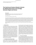 Báo cáo hóa học: The Catchment Feature Model: A Device for Multimodal Fusion and a Bridge between Signal and Sense