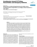 Báo cáo y học: Submersion, accidental hypothermia and cardiac arrest, mechanical chest compressions as a bridge to final treatment: a case report