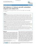 báo cáo khoa học: Salt tolerance in Solanum pennellii: antioxidant response and related QTL