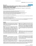 Báo cáo khoa học: A Serum total antioxidant capacity reflects severity of illness in patients with severe sepsis