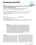 Báo cáo y học: Effects of cigarette smoke on degranulation and NO production by mast cells and epithelial cells