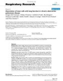 Báo cáo y học: Association of mast cells with lung function in chronic obstructive pulmonary diseas