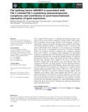 Báo cáo khoa học: The splicing factor ASF/SF2 is associated with TIA-1-related/ TIA-1-containing ribonucleoproteic complexes and contributes to post-transcriptional repression of gene expression