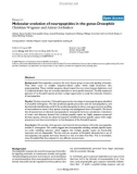 Báo cáo y học: Molecular evolution of neuropeptides in the genus Drosophila'