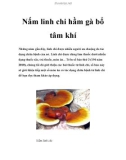 Nấm linh chi hầm gà bổ tâm khí