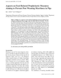 Báo cáo khoa học: Aspects on Feed Related Prophylactic Measures Aiming to Prevent Post Weaning Diarrhoea in Pigs