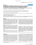 Báo cáo y học: Prophylactic antibiotic treatment is superior to therapy on-demand in experimental necrotising pancreatitis