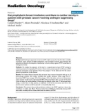 Báo cáo khoa học: Can prophylactic breast irradiation contribute to cardiac toxicity in patients with prostate cancer receiving androgen suppressing drugs?