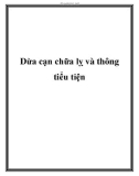 Dừa cạn chữa lỵ và thông tiểu tiện.