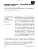 Báo cáo khoa học: Interaction of human steﬁn B in the preﬁbrillar oligomeric form with membranes Correlation with cellular toxicity