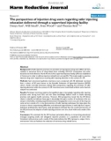 báo cáo khoa học: The perspectives of injection drug users regarding safer injecting education delivered through a supervised injecting facility