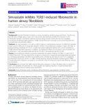 Báo cáo y học: Simvastatin inhibits TGFb1-induced fibronectin in human airway fibroblasts