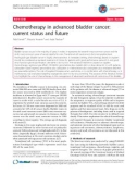 Báo cáo y học: Chemotherapy in advanced bladder cancer: current status and future