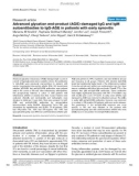 Báo cáo y học: Advanced glycation end-product (AGE)-damaged IgG and IgM autoantibodies to IgG-AGE in patients with early synovitis.