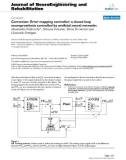 báo cáo khoa học: Correction: Error mapping controller: a closed loop neuroprosthesis controlled by artificial neural networks