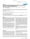 Báo cáo y học: Time course of plasma gelsolin concentrations during severe sepsis in critically ill surgical patients