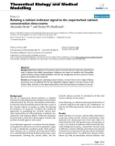 Báo cáo y học: Relating a calcium indicator signal to the unperturbed calcium concentration time-course