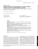 Báo cáo y học: Utility of routine chest radiographs in a medical–surgical intensive care unit: a quality assurance survey