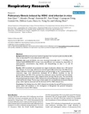 Báo cáo y học: Pulmonary fibrosis induced by H5N1 viral infection in mice