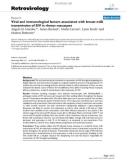 Báo cáo y học: Viral and immunological factors associated with breast milk transmission of SIV in rhesus macaques