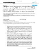 Báo cáo y học: APOBEC3G induces a hypermutation gradient: purifying selection at multiple steps during HIV-1 replication results in levels of G-to-A mutations that are high in DNA, intermediate in cellular viral RNA, and low in virion RNA