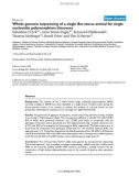 Báo cáo y học: Whole genome sequencing of a single Bos taurus animal for single nucleotide polymorphism discovery