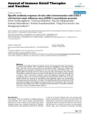 Báo cáo y học: Specific antibody response of mice after immunization with COS-7 cell derived avian influenza virus (H5N1) recombinant proteins