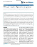 Báo cáo y học: ar evolution of genes in avian genomes