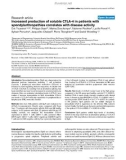 Báo cáo y học: Increased production of soluble CTLA-4 in patients with spondylarthropathies correlates with disease activity