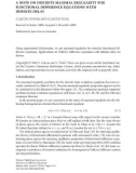 Báo cáo hóa học: A NOTE ON DISCRETE MAXIMAL REGULARITY FOR FUNCTIONAL DIFFERENCE EQUATIONS WITH INFINITE DELAY