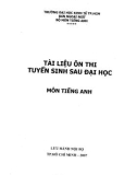 Tài liệu tiếng Anh ôn thi tuyển sinh cao học - Phần 1