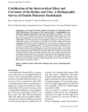 Báo cáo khoa học: Calciﬁcation of the Intervertebral Discs and Curvature of the Radius and Ulna: A Radiographic Survey of Finnish Miniature