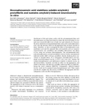 Báo cáo khoa học: Docosahexaenoic acid stabilizes soluble amyloid-b protoﬁbrils and sustains amyloid-b-induced neurotoxicity in vitro