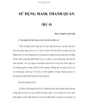 SỬ DỤNG MASK THANH QUẢN (Kỳ 4)