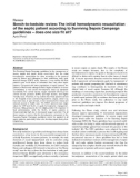 Báo cáo y học: Bench-to-bedside review: The initial hemodynamic resuscitation of the septic patient according to Surviving Sepsis Campaign guidelines – does one size fit all