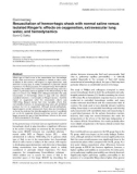 Báo cáo y học: Resuscitation of hemorrhagic shock with normal saline versus lactated Ringer's: effects on oxygenation, extravascular lung water, and hemodynamics