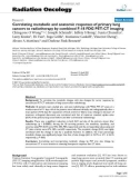 Báo cáo khoa học: Correlating metabolic and anatomic responses of primary lung cancers to radiotherapy by combined F-18 FDG PET-CT imaging