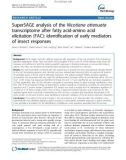 báo cáo khoa học: SuperSAGE analysis of the Nicotiana attenuata transcriptome after fatty acid-amino acid elicitation (FAC): identification of early mediators of insect responses