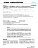 Báo cáo y học: A dynamic model of gene expression in monocytes reveals differences in immediate/early response genes between adult and neonatal cells