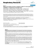 Báo cáo y học: Efficacy and safety of 2-hour urokinase regime in acute pulmonary embolism: a randomized controlled trial