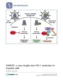 Báo cáo y học: SAMHD1: a new insight into HIV-1 restriction in myeloid cells