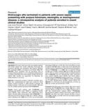 Báo cáo khoa học: Drotrecogin alfa (activated) in patients with severe sepsis presenting with purpura fulminans, meningitis, or meningococcal disease: a retrospective analysis of patients enrolled in recent clinical studies